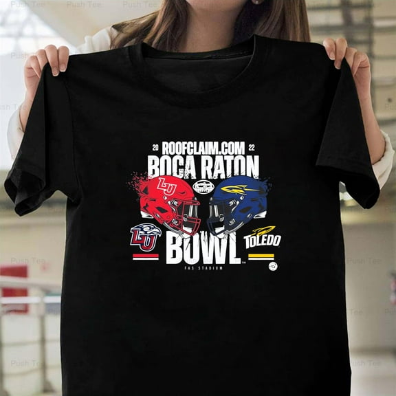 2022 Boca Raton Bowl Liberty Flames vs Toledo Rockets Game New Unisex T-Shirt , up to 5XL