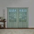 thumbnail image 2 of Mainstays Textured Clip Sheer Curtain Panels, Set of 4, Soft Sea, 28"W x 84"L, 2 of 5