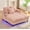 Pink, variant on Oversized Chaise Lounge Chair Indoor,Upholstered Sofa Bed with LED Ambient Light&USB and Cup Holder, Comfy Corduroy Sleeper Couch Reading Chairs for Living Room,Movie Rooms,Bedroom(Pink)