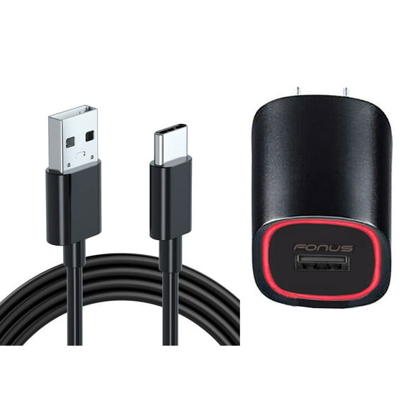 Home Charger 2.4A for Motorola Moto G Stylus 5G (2022)/G Stylus 5G (2023)/Stylus 5G (2024)/Stylus 5G (2025) - USB Cable TYPE-C 6ft Power Adapter USB-C Cord