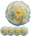 thumbnail image 1 of Bleu Bath (paquete de 4) esponja exfoliante para el cuerpo, limpieza profunda, esponja de malla de lufa de baño resistente en bruto con ricas burbujas para hombres y mujeres, 1 of 5