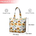thumbnail image 4 of White Butterfly Sunflower Pattern Travel Tote Bags for Women Carry On,Large Weekender Bags for Women Travel,Multi Functional Duffle Bag for Work,Shopping,Sports, 4 of 5