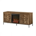 thumbnail image 4 of 58" Modern Rustic Wood Fireplace Console - Rustic Oak, 4 of 5