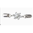 thumbnail image 1 of Shisuyan Clips de Châle Boucle Argentée Design à la Mode Mariages Femmes 2 Pcs 4.7 Po, 1 of 8