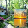 thumbnail image 6 of Heduofu Summer Sea Ocean Sunrise Tropical Beach Nature Landcape House Flag Welcome Large Yard Garden Flag Banners for Patio Lawn Home Outdoor Decor 28x40in, 6 of 8
