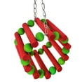 thumbnail image 4 of Bangcool Parrot Cage Toy Hanging Colorful Bird Perch Swing Parrot Chew Toy for Christmas, 4 of 10