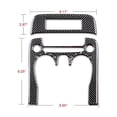 thumbnail image 3 of Real Bright Soft Car Interior Carbon Fiber Sticker Decoration2Pcs For Chevrolet Camaro 2010-15 Carbon Fiber Central Console Panel CoverAuto Car Protection Interior Accessories, 3 of 8