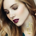 thumbnail image 3 of QIQUWOHUL Fashion Cross Nose Rings Hoops Fake Nose Rings Clip On Circle Nose Fake Nose Piercings Fashion Nose Jewelry For Women, 3 of 3