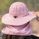 thumbnail image 4 of Sombrero Sombreros Sombrero de Pescador para Mujer con Cubierta de Cuello y Malla para la Cara Sombrero de Cubo Ligero Rosa, 4 of 9