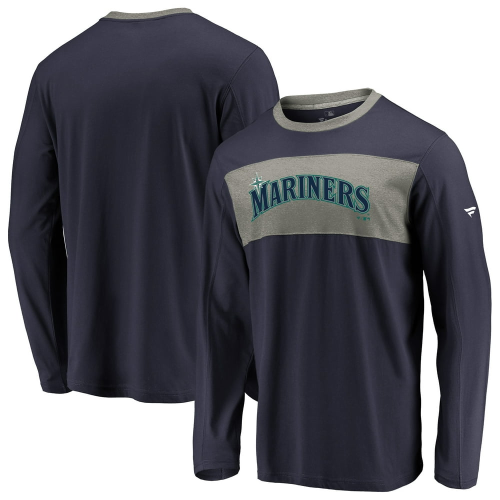 Seattle Mariners Fanatics Branded Iconic Long Sleeve T-Shirt - Navy ...