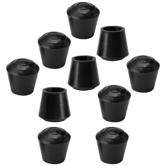 Rubber Leg Cap End Tip Furniture Feet Protector 14mm 9/16" Inner Dia 10pcs