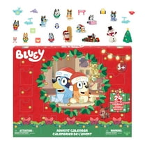 Bluey's Advent Calendar, Find 4 Mini Figures, 12 Other Accessories, and More Behind 24 Windows, Ages 3 