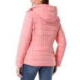 thumbnail image 6 of Women's Lightweight Long-Sleeve Water-Resistant Puffer Jacket Hooded Winter Down Coat, Pink L, 6 of 8