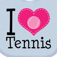 thumbnail image 4 of Inktastic Tennis Player I Love Tennis Girls Baby Bib, 4 of 4