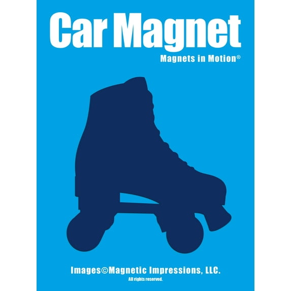 Magnets in Motion Roller Skate Car Magnet Blue