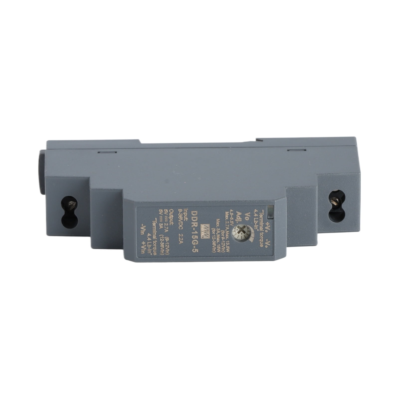Feedannce 15W DIN Rail Mount DC-DC Converter, 5V 3A Output for Automation MEAN WELL DDR-15G-5