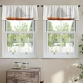 thumbnail image 2 of LALILO Kitchen Curtain Valance Yacht Sailboat Sailing Ship Rod Pocket Window Curtain 52"x 18" Set of 2, 2 of 5
