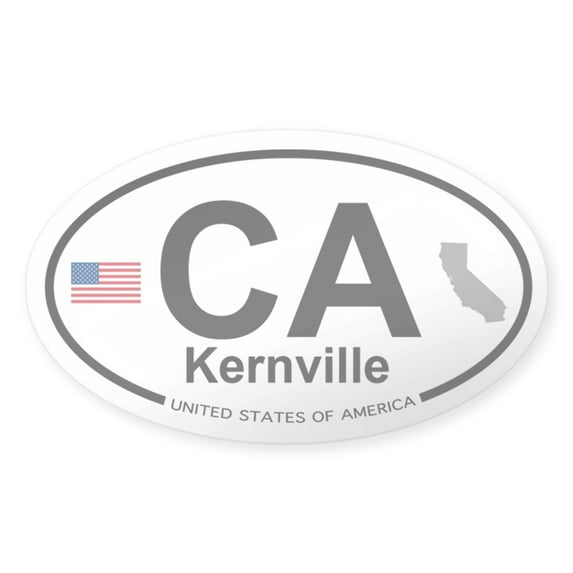 CafePress - Kernville - Sticker (Oval)