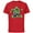 Red, variant on Marvel Super Heroes Hulk Green Shamrocks St. Patrick's Day - Short Sleeve Cotton T-Shirt for Adults - Customized-Black