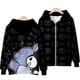 thumbnail image 4 of Sudadera con cremallera 3D Sanrio Kuromi, Sudadera con capucha de estilo lindo informal, cálida y cómoda, 4 of 4