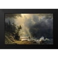 thumbnail image 2 of Bierstadt, Albert 18x13 Black Modern Framed Museum Art Print Titled - Puget Sound on the Pacific Coast, 2 of 5