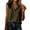 *Army Green, variant on VBVC Women's Cotton-Linen Collared Tank Top , Ladies' Sleeveless Half Button Work Blouse , Summer Office Loose Fit Top For Women,Army Green,S-2XL