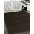 thumbnail image 3 of Ahgly Company Machine Washable Indoor Round Abstract Milk Chocolate Brown Area Rugs, 5' Round, 3 of 7
