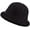 Black, variant on CoCopeaunt Women Knit Bucket Hat Trendy Fluffy Winter Cozy Wool Plush Girls Students Domed Fisherman Cap