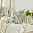 thumbnail image 4 of Sm:)e 18 x 18 Inch Chinoiserie Trees and Birds Blue and White Throw Pillow Cover, Outdoor Decoration for Sofa Couch Farmhouse, 4 of 6