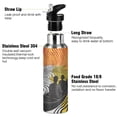 thumbnail image 3 of Yayeee 20oz Insulated Water Bottle Double Wall Stainless Steel with Flip Straw Lid, Abstract Boat, 3 of 7