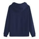 thumbnail image 4 of Tops básicos para mujer,Sudadera con capucha para mujer, blusa de manga larga y cuello redondo, bolsillo tipo canguro, tejido suave y transpirable, ropa informal para estar en casa, sopatenor, 4 of 8