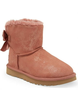 Fuzzy boots with bows cheap