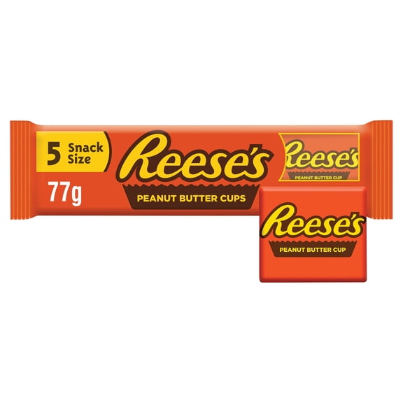 Reese's Peanut Butter Cup 5 Pack 77G, Imported from Britain