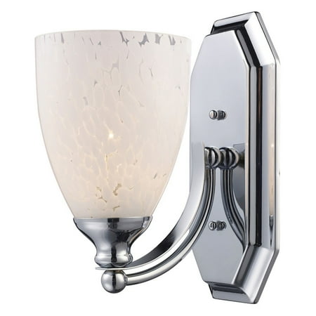 

Elk Lighting Bath and Spa 570-1 Bathroom Vanity Light with Snow White Glass