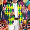 thumbnail image 2 of JAJAHO Boys Carnival Formal Jacket For Kids Rave Party Long Sleeve Button Up Dress Coat Slim Fit Blazer 3-14 Years, 2 of 4