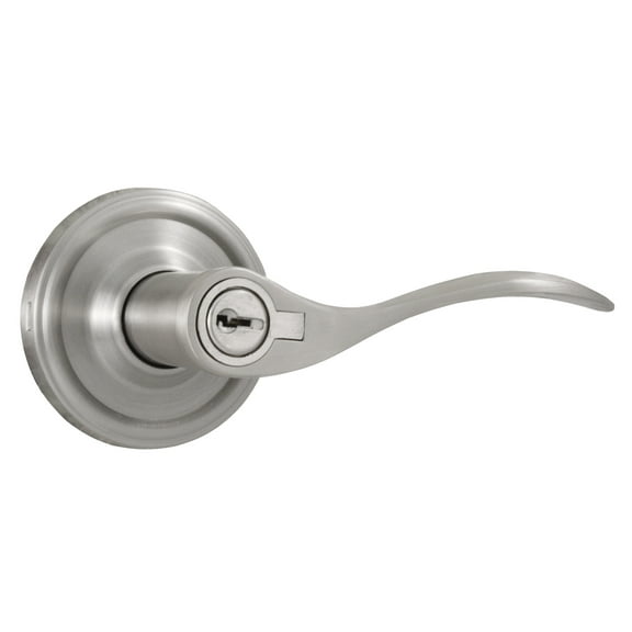 Weslock R0640UNUNSL23 Right Hand Bordeau Entry Lock with Adjustable Latch and Full Lip Strike Satin Nickel Finish