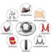 thumbnail image 3 of Ceiling Hook Hanging Chair, Stainless Steel Professional Ceiling Bracket Punching Bag Bracket Punching Bag Bracket, Load Capacity Up To 400kg, 3 of 5