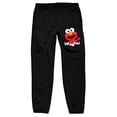 thumbnail image 4 of Sesame Street Smiling Elmo Men's Black Graphic Sweatpants-Small, 4 of 7