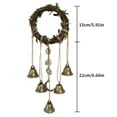thumbnail image 2 of Clearance Sale!Witch Bells Protection for Door Knob Hanger,Witch Wind Protection Clear Negative Energy Chimes Wreath Hanging,Witch Bells Wiccan Magic Wind Chimes, 2 of 5