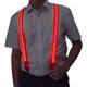 thumbnail image 1 of Tirantes rojos para hombre con clips Tirantes iluminados Accesorios Rave Tirantes ajustables para pantalones con luces LED, 1 of 5