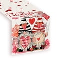 thumbnail image 2 of Valentine’s Day Table Runner 33x183cm, Love Gnome & Heart Print, Happy Valentine’s Day Dining Decor, 2 of 5