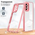thumbnail image 2 of SaniMore for Samsung Galaxy A53 5G Case Slim Transparent [Not Yellowing Technology], Rugged PC & TPU Bumpers Built-in Detachable Lens Protector Shockproof Protective Cover, Pink, 2 of 7