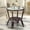 Dark Brown, variant on Leo Round Coffee Table w/ Glass Top Natural Rattan Wicker ECO Handmade, Dark Brown