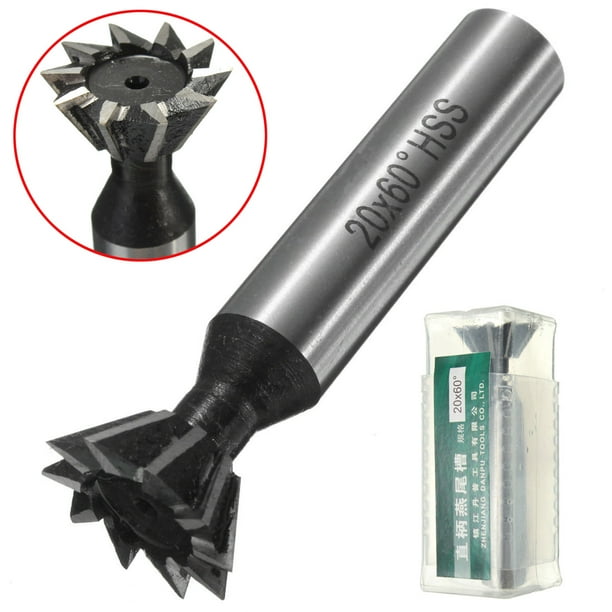 1x 60° Degree HSS Dovetail Cutter Milling High Speed Steel Bit Router