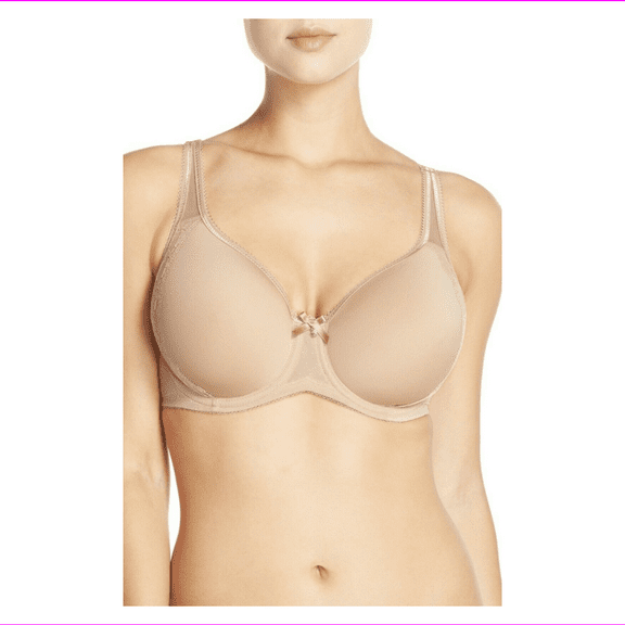 Wacoal Women's Retro Chic Contour Adjustable Restricted Stretch Straps Bra 44DDD/Nude