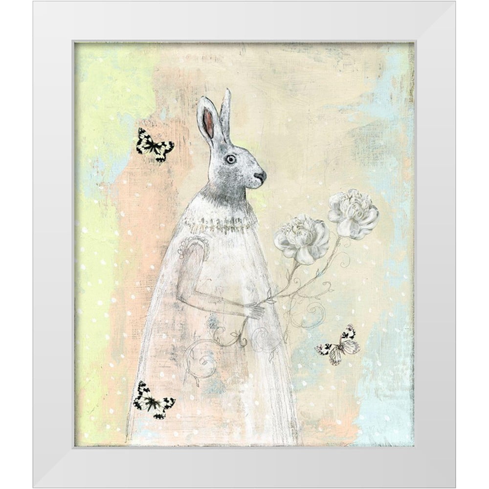 Sarah Walton Rabbit Ogren, Sarah 26x30 White Modern Wood Framed Museum Art Print Titled ...
