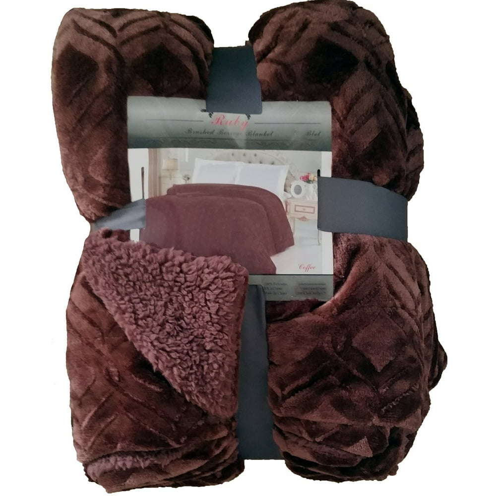 Fancy Collection Queen/king Size Embossed Blanket Sumptuously Soft