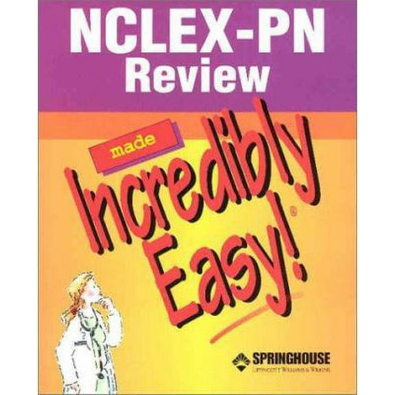 Pre-Owned Nclex-Pn Review Made Incredibly Easy (Paperback) 1582552355 9781582552354