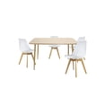 thumbnail image 1 of Comedor Murcia  Rectangular 120x70 para 4 personas con Sillas Frankfurt Blancas, 1 of 5