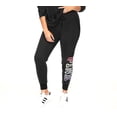 thumbnail image 3 of Victoria's Secret Pink Everyday Lounge Skinny Jogger Sweatpant Black Rainbow Logo  X-Large  New, 3 of 3